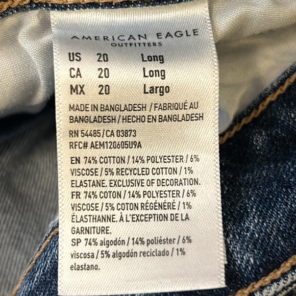 American Eagle NWT 20 Long Mom Jean - Picture 7 of 7